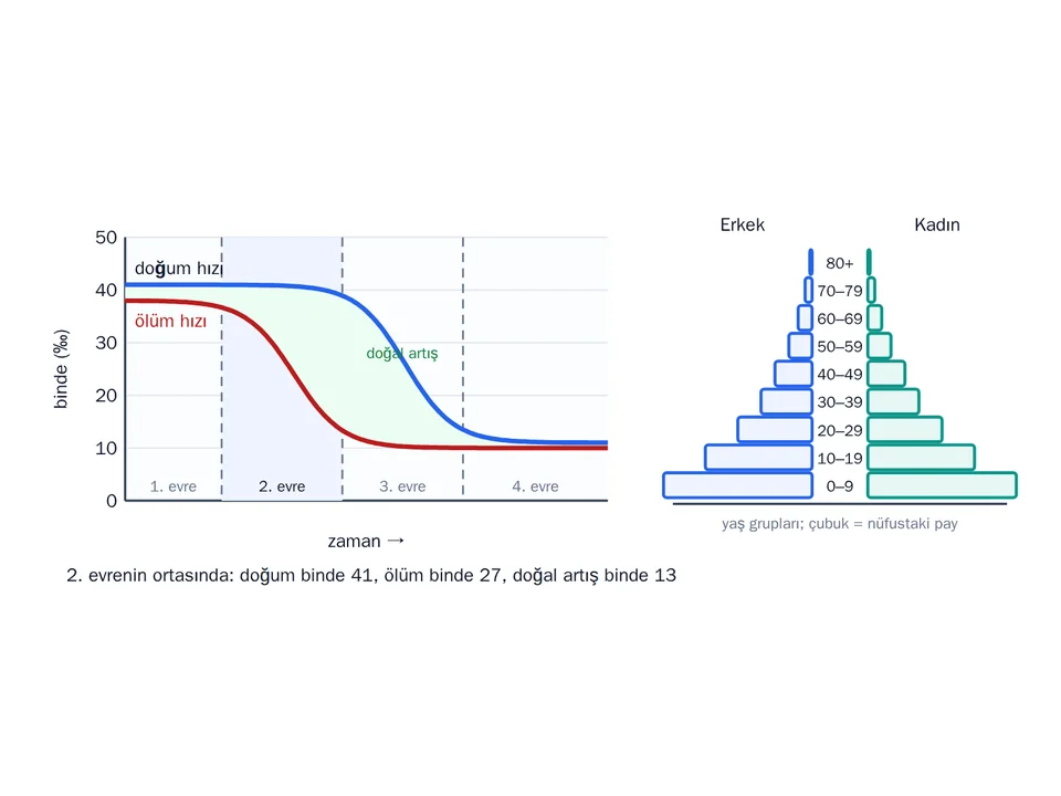 Demografik dönüşüm ve nüfus piramidi